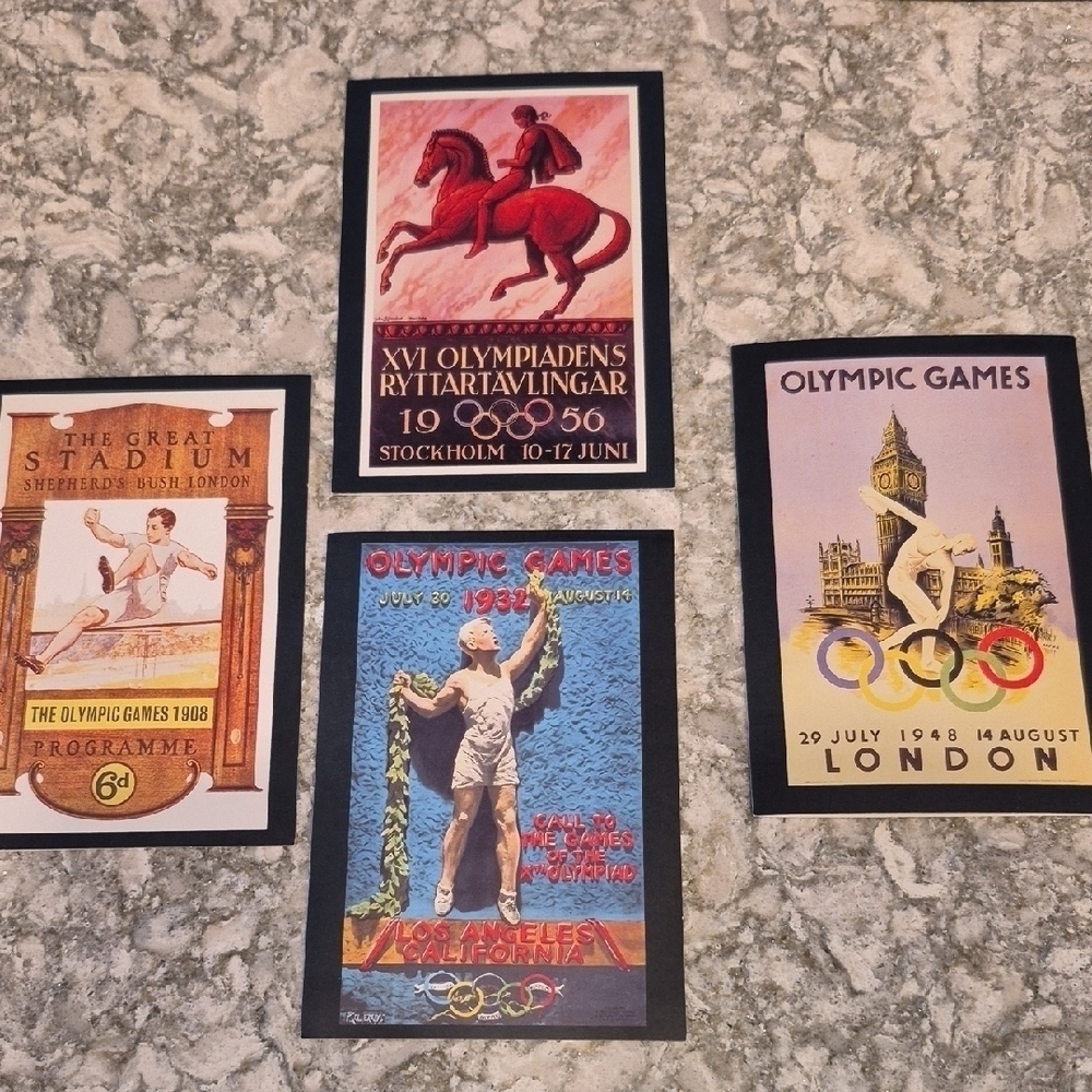 Olympic Games Spirit , Of The Olympics Collection Note Cards 4 Styles, 4 Each - Picture 4 of 5
